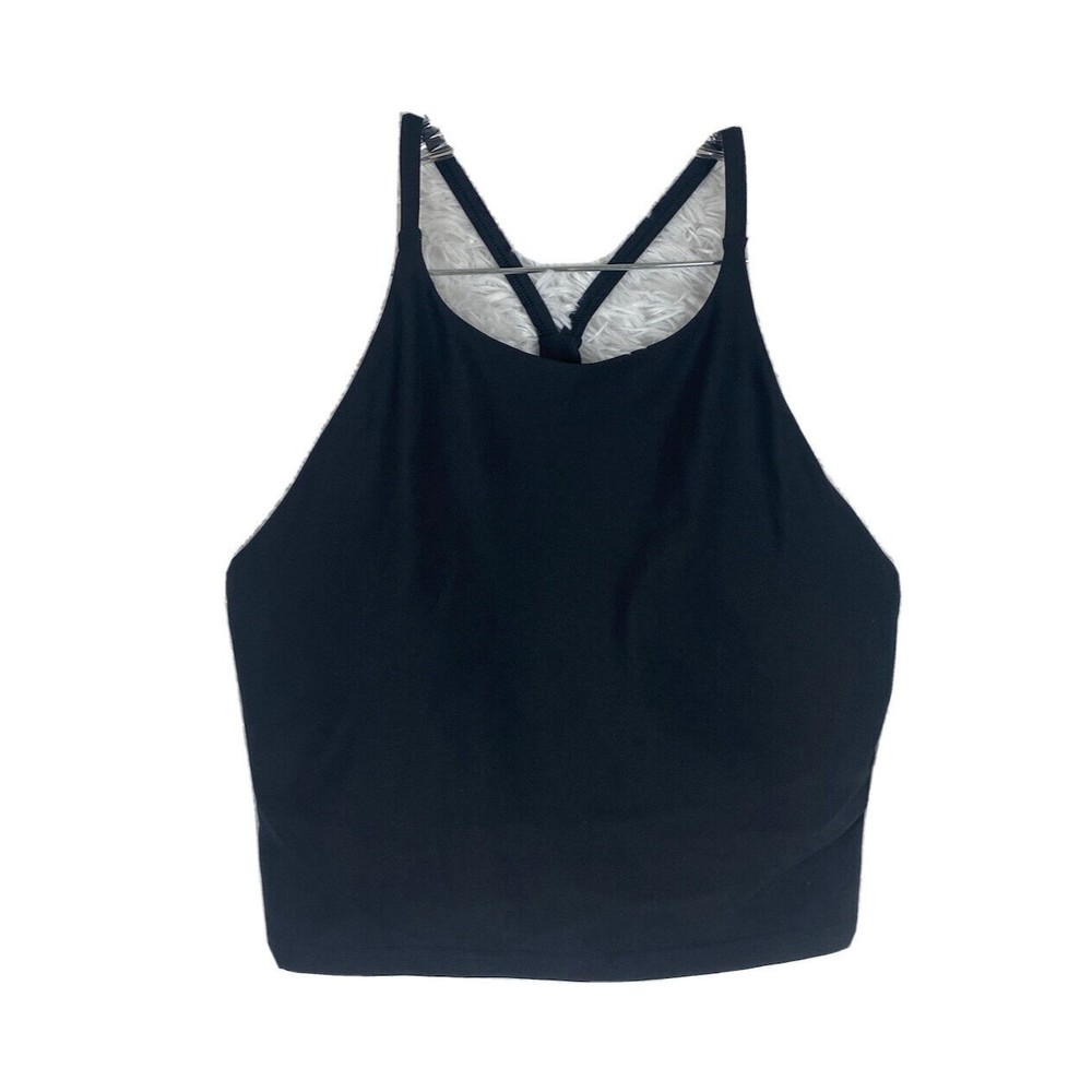 Old Navy Active Powersoft Womens Size M Black Light Support Built-in Bra NWT